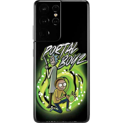 Adult Swim Rick and Morty Portal Boyz Galaxy S21 Ultra 5G Skin